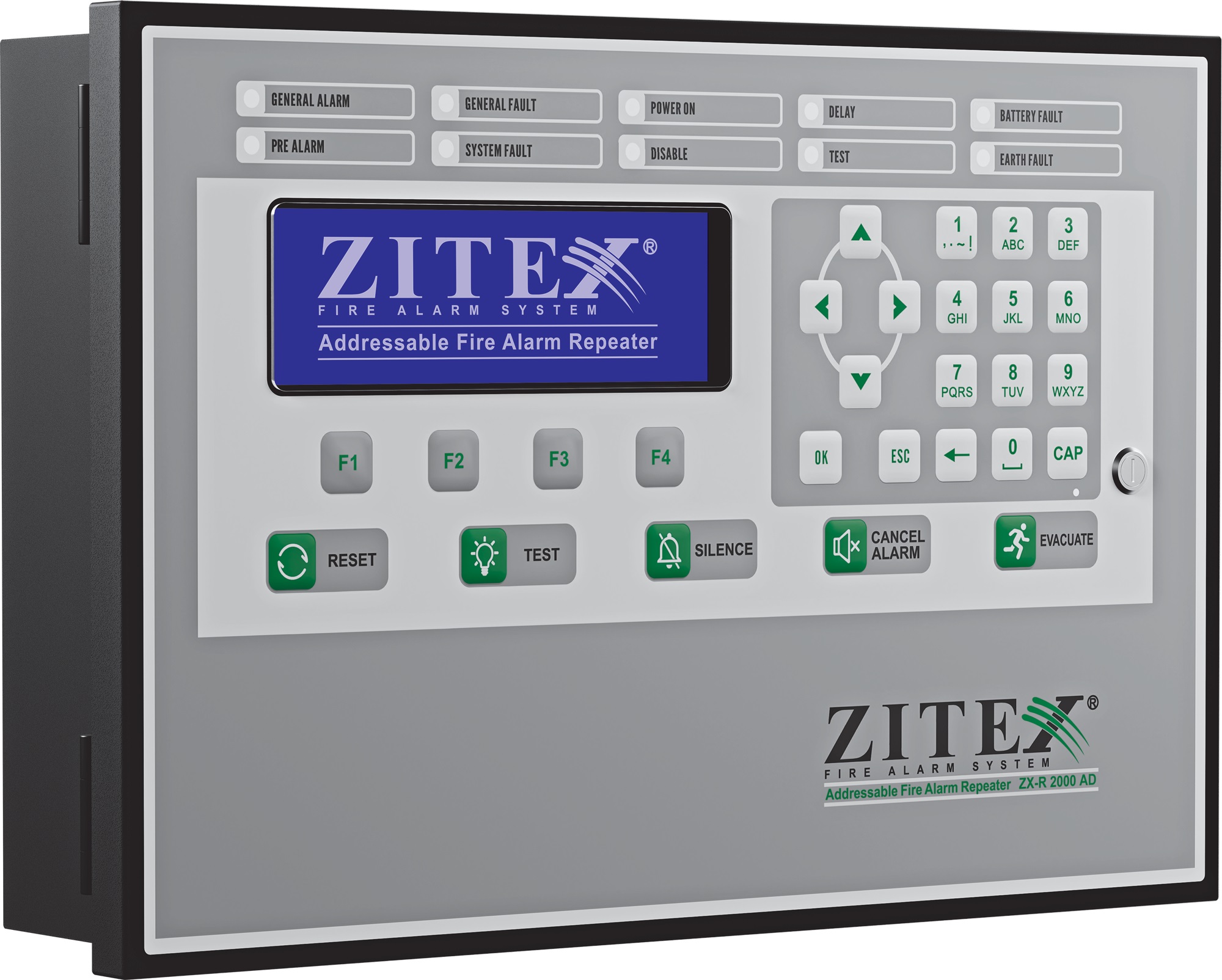 کنترل پنل اعلام حریق زیتکس مدل ZX-R-2000-AD کنترل پنل اعلام حریق زیتکس مدل ZX-R-2000-AD
